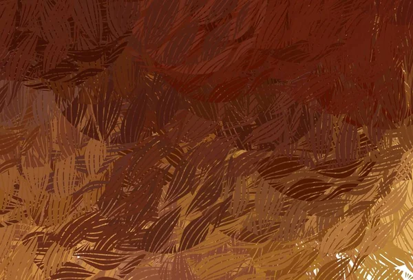 Шаблон Светло Оранжевого Вектора Хаотичными Формами Декоративный Дизайн Абстрактном Стиле — стоковый вектор