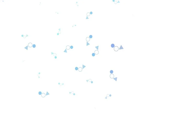 Cahaya Pola Vektor Blue Dengan Gaya Poligonal Dengan Lingkaran Ilustrasi - Stok Vektor