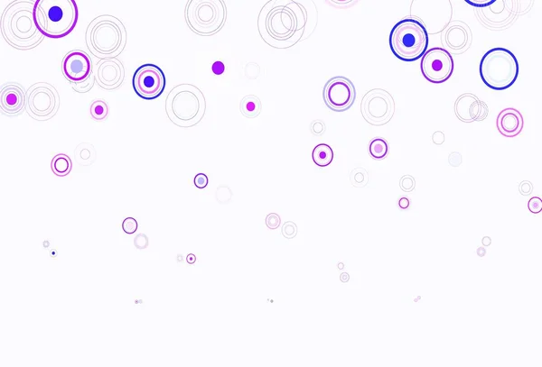 Světle Fialové Vektorové Pozadí Skvrnami Abstraktní Ilustrace Barevnými Bublinami Přírodním — Stockový vektor