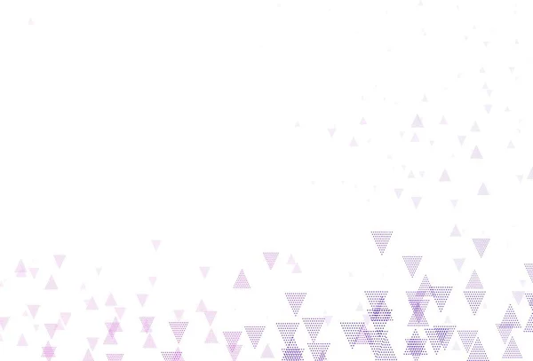 Hellviolett Rosa Vektor Hintergrund Mit Dreiecken Kreisen Kreise Linien Auf — Stockvektor