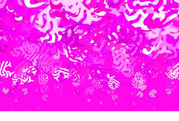 Tekstur Vektor Merah Muda Terang Dengan Bentuk Abstrak Ilustrasi Berwarna - Stok Vektor