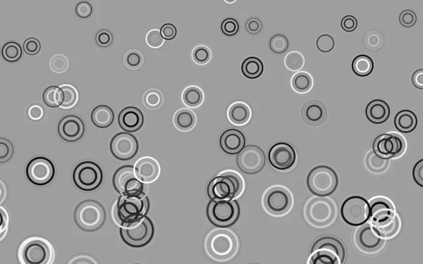Light Gray Vektor Háttér Buborékok Absztrakt Illusztráció Színes Buborékok Természet — Stock Vector