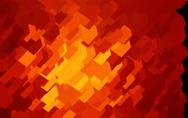 Tmavě Oranžová Vektorová Textura Pravoúhlém Stylu Obdélníky Abstraktním Pozadí Barevným — Stockový vektor