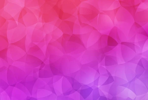 Luz Púrpura Fondo Poligonal Vector Rosa Ilustración Colores Brillantes Con — Vector de stock