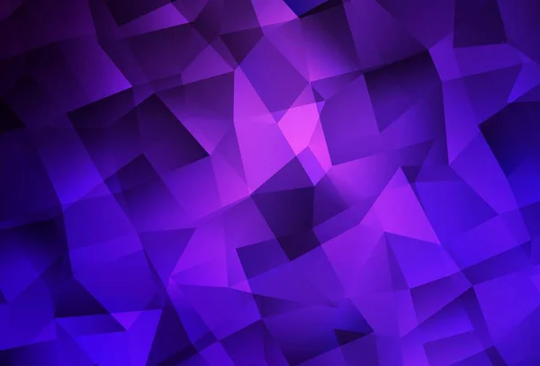 暗紫色矢量低多重性布局 带有三角形的现代抽象图解 您的品牌书的新模板 — 图库矢量图片