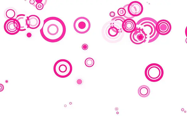 Light Pink Vektor Háttér Buborékok Homályos Buborékok Elvont Háttérrel Színes — Stock Vector