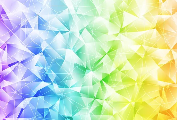 Light Multicolor Vektor Bakgrund Med Linjer Trianglar Glitter Abstrakt Illustration — Stock vektor