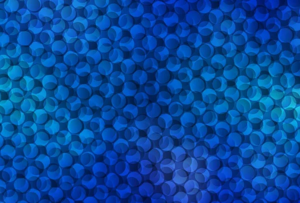 Heller Blauer Vektorhintergrund Mit Punkten Illustration Mit Einer Reihe Leuchtender — Stockvektor