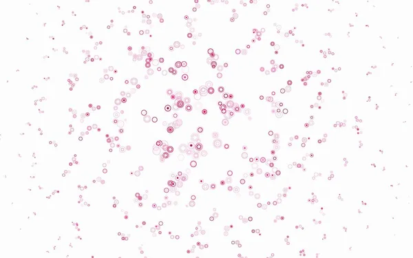 Textura Vectorial Rosa Claro Com Discos Glitter Ilustração Abstrata Com —  Vetores de Stock
