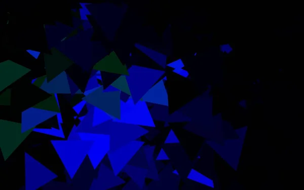 Σκούρο Μπλε Πράσινο Διανυσματικό Μοτίβο Πολυγωνικό Στυλ Σύγχρονη Αφηρημένη Απεικόνιση — Διανυσματικό Αρχείο