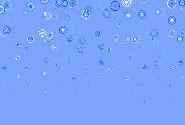 Modèle Vectoriel Bleu Clair Avec Sphères Illustration Avec Ensemble Cercles — Image vectorielle