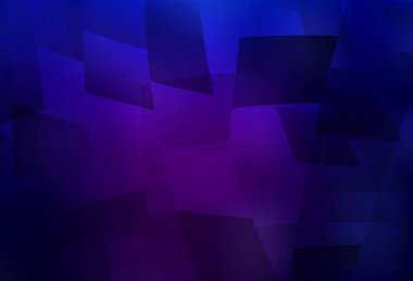 Koyu mor, kare şeklinde pembe vektör deseni. Renkli dikdörtgenlerle modern soyut çizimler. Reklamlar için desen.