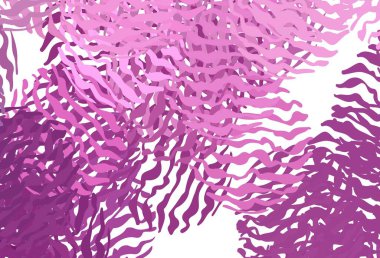 Bükülmüş çizgileri olan açık pembe vektör deseni. Çağdaş gradyan soyut çizgileri olan çizimler. İşiniz için en iyi tasarım.