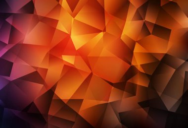 Koyu kırmızı vektör soyut çokgen desen. Üçgenlerden oluşan parlayan çokgen çizimler. Dizaynınız için üçgen desen.