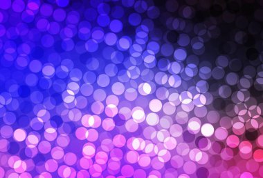 Koyu pembe, noktalı mavi vektör arkaplan. Soyut arka planda bulanık kabarcıklar ve renkli gradyan. Marka kitabınız için yeni şablon.