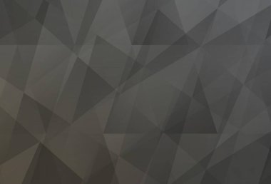 Açık gri vektör çokgen arka plan. Yarım ton şeklinde, üçgenli yaratıcı illüstrasyon. İşiniz için en iyi üçgen tasarım.