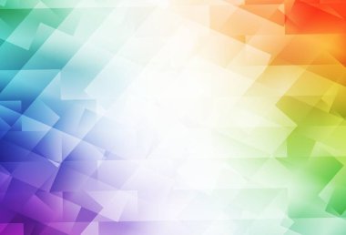Dikdörtgenli hafif çokrenkli vektör arkaplanı. Renkli dikdörtgenleri olan bir resim. Web siteleri için şablon kullanılabilir.
