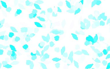 Açık mavi, soyut şekilli yeşil vektör arkaplan. Renkli rastgele şekillerle modern soyut illüstrasyon. Web siteniz için basit tasarım.