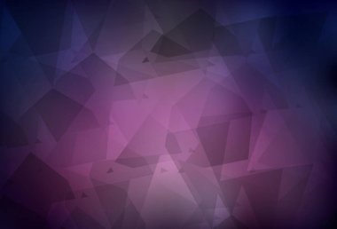 Dark Purple vector pattern with random polygonals. Modern abstract illustration with colorful random forms. Modern design for your business card.