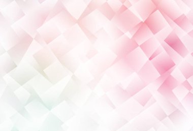 Açık pembe, kare şeklinde sarı vektör deseni. Dikdörtgen şekilli soyut çizimler. Reklamınız, posteriniz, afişiniz için en iyi tasarım.