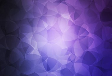 Dark Purple vector abstract mosaic backdrop. A sample with polygonal shapes. Brand new design for your business.