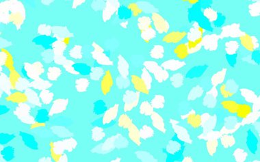 Açık mavi, soyut şekilli yeşil vektör dokusu. Rastgele şekillerle soyut tarzda dekoratif tasarım. Duvar kağıtları için zarif tasarım.