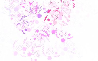 Light Purple vector elegant wallpaper with flowers Brand new colored illustration with flowers. The best design for your business.