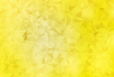 Açık sarı vektör soyut çokgen şablon. Gradyanı olan zarif parlak çokgen çizimi. Marka kitabınız için yeni şablon.