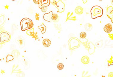 Memphis şekilli açık kırmızı vektör arkaplanı. Rastgele şekillerle soyut tarzda dekoratif tasarım. İşiniz için en iyi akıllı tasarım.