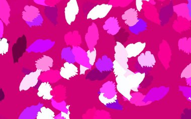 Soyut biçimlerde açık pembe vektör dokusu. Rastgele şekillerle soyut tarzda dekoratif tasarım. Kartvizitiniz için modern tasarım.