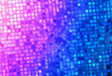 Açık Pembe, eşkenar dörtgenli mavi vektör şablonu. Dikdörtgenleri ve kareleri olan güzel bir çizim. İş ilanınız için akıllı tasarım.