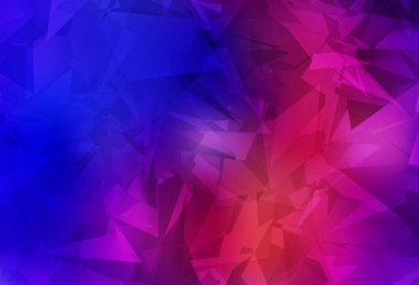 Dark Blue, Red vector texture with abstract poly forms. Decorative design in abstract style with random forms. Best smart design for your business.