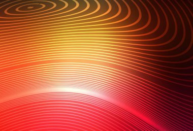 Dark Red, Yellow vector background with wry lines. Colorful illustration in abstract style with gradient. Simple template for your design.