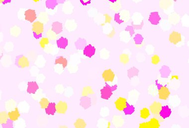 Memphis şekilli Light Multicolor vektör arkaplanı. Renkli rastgele şekillerle modern soyut illüstrasyon. Duvar kağıtları için zarif tasarım.