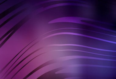 Dark Pink vector backdrop with wry lines. A shining illustration, which consists of curved lines. Best design for your business.