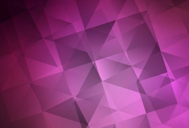 Light Pink vector low poly background. Creative geometric illustration in Origami style with gradient. Best triangular design for your business.