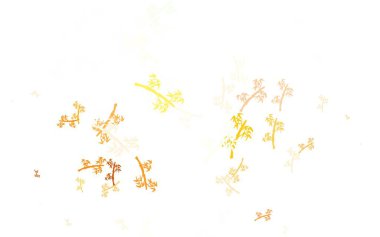 Açık yeşil, sarı vektör doğal dallı sanat eseri. Beyaz arka planda gradyanı olan yapraklar ve dallar. İşiniz için yepyeni bir tasarım..