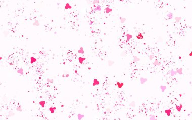 Soyut şekilli açık pembe vektör arkaplanı. Soyut gradyan şekilli basit renkli çizimler. Web siteniz için basit tasarım.