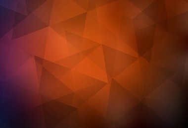 Dark Red vector shining triangular backdrop. Colorful illustration in abstract style with triangles. Pattern for a brand book's backdrop.
