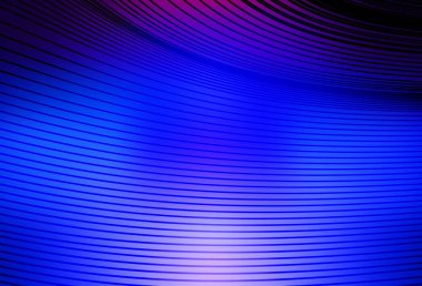 Dark Pink, Blue vector pattern with bent lines. Colorful abstract illustration with gradient lines. Simple template for your design.