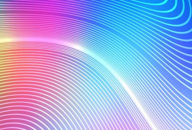 Light Multicolor vector pattern with bent lines. Shining colorful illustration in simple curve style. Best design for your business.