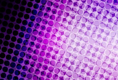 Açık Mor, köpüklü pembe vektör arkaplan. Renkli su damlaları olan modern soyut çizimler. Fütürist reklamlar ve kitapçıklar için şablon.