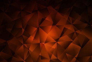 Dark Red vector abstract polygonal background. Glitter abstract illustration with an elegant triangles. Triangular pattern for your design.