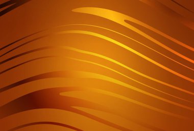 Light Orange vector pattern with wry lines. A shining illustration, which consists of curved lines. Abstract design for your web site.