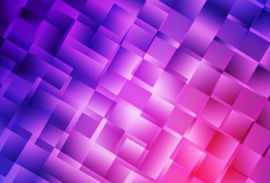 Light Purple, Pink vector background in polygonal style. Beautiful illustration with rectangles and squares. Modern template for your landing page.