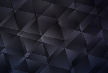 Dark Gray vector abstract mosaic backdrop. Modern abstract illustration with triangles. Template for cell phone's backgrounds.