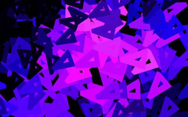 Dark Purple vector background with triangles. Abstract gradient illustration with triangles. Pattern for booklets, leaflets