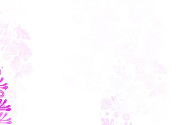 Açık Mor, soyut şekilli pembe vektör dokusu. Rastgele şekillerle soyut tarzda dekoratif tasarım. Duvar kağıtları için zarif tasarım.