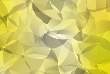 Açık sarı vektör eğimli şablon. Soyut ve üçgenli renkli çizimler. İşiniz için yepyeni bir tasarım..