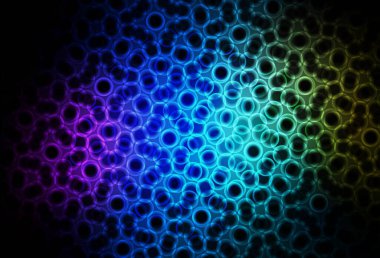 Küreli koyu renkli vektör deseni. Bulanık yağmur damlaları olan soyut bir çizim. Güzel web siteleri için desen.